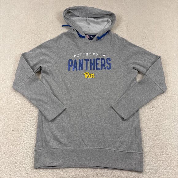 Pittsburgh Pitt Panthers Sequined Hoodie G-III 4Her by Carl Banks Gray Pullover - Picture 1 of 7